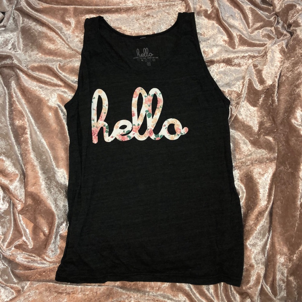 Hello Floral - unisex tank